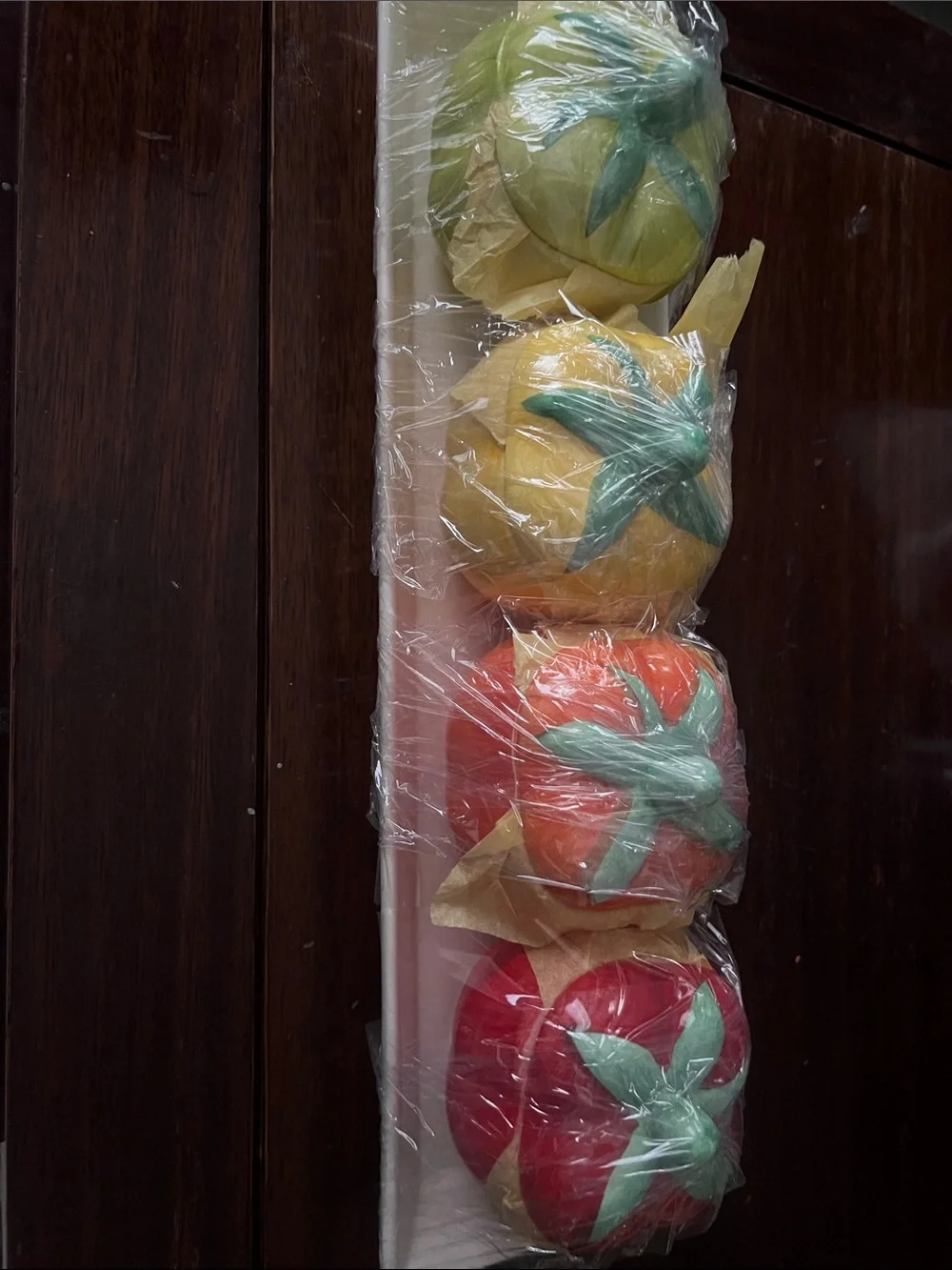 Decorative Fruit Ball Ornaments - Multi Color Set